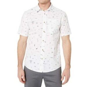 UNDER ARMOUR UA Legacy SS Button Down Shirt Top Mens Sz M